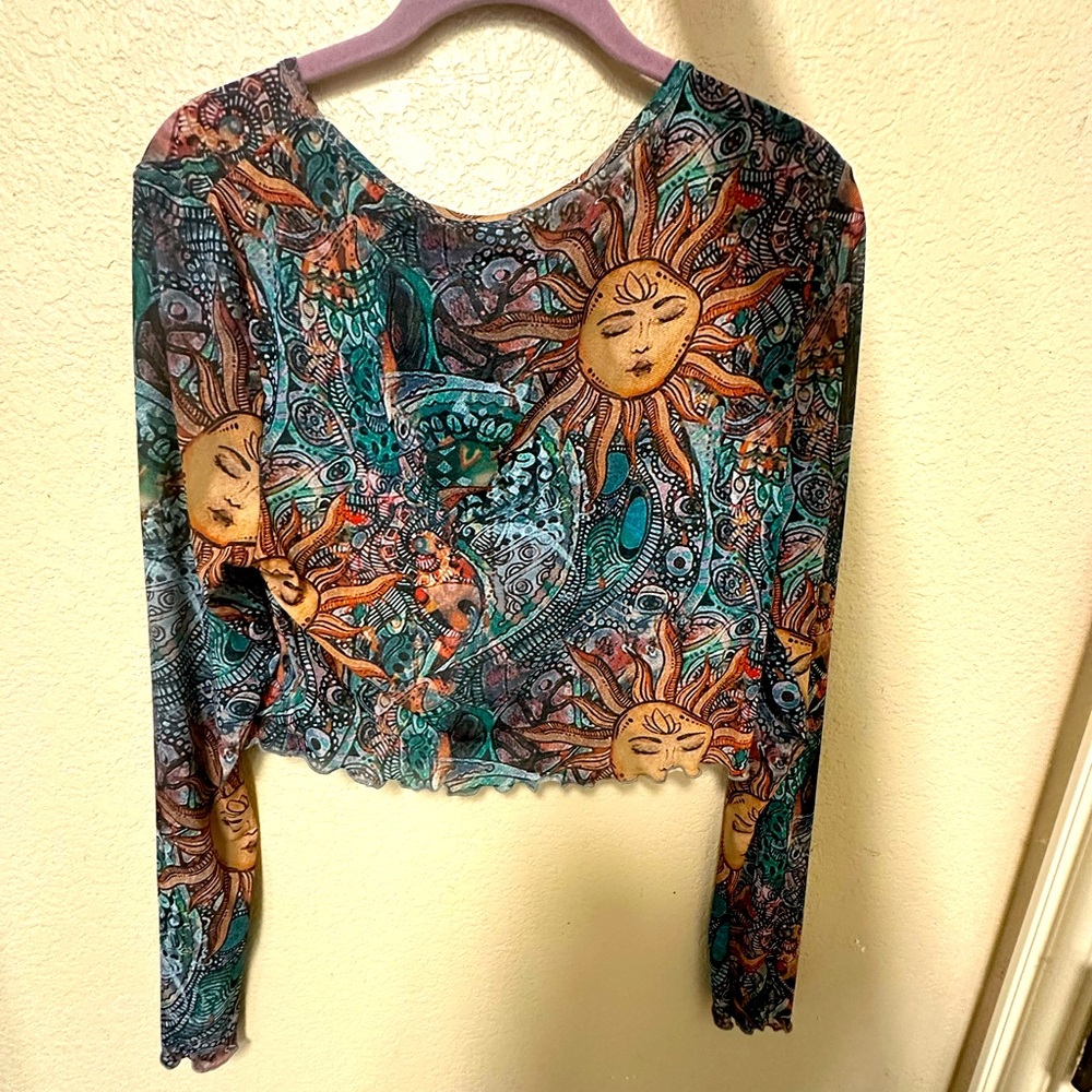 Multicolor Sun design Long Sleeve
